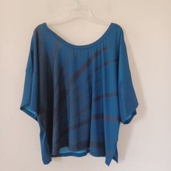 Adidas x 11 Honore Blue Athletic Training Short Sleeve Shirt - Picture 3 of 5